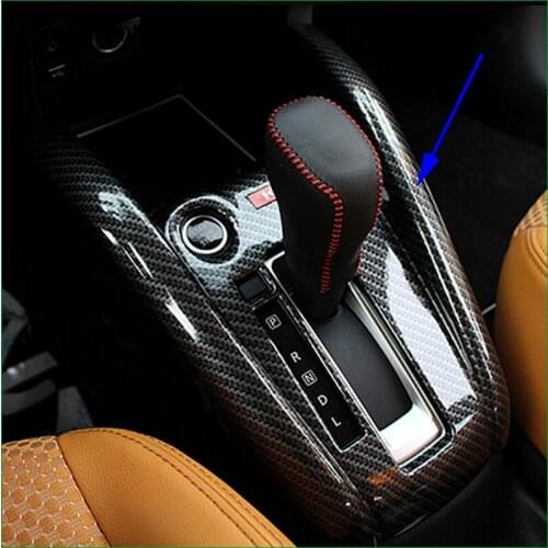 Car Styling ABS Interior Gear Box Panel Cover Decorative Trim For Nissan Kicks 2017 LHD Gear Shift Box Cover Trim Panel Stickers