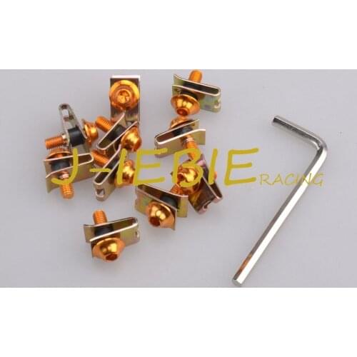 For KTM DUKE 125 200 390 1190 1290 990 690 1090 Adventure/R 10PCS M5 CNC Fairing bolts screws