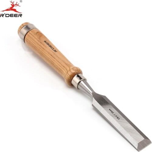 Woodwork Chisel 1''/25mm CR-V Wood Carving Straight Flat Chisel Carvers Graving Knife Wood Tools