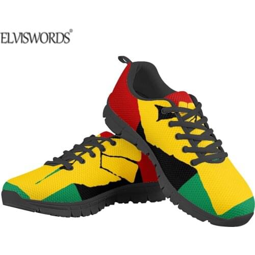 ELVISWORDS Men Running Shoes 2021 Comfortable Sport Shoes Flag Of Unia Print Women And Men Sneakers Breathable Walking Shoes