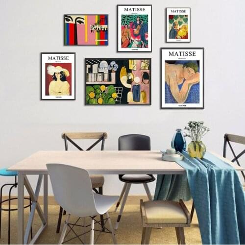 French Henri Matisse Girl Canvas Painting Set Retro s And Prints Abstract Wall Art Pictures For Living Room Home Decor