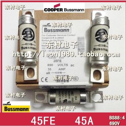 US imports BUSSMANN fuse BS88: 4 fuses 45FE 45A 690V 500 ~ 700V