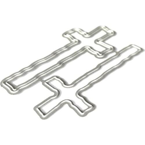 Cross Metal Cutting Dies Stencil Scrapbooking DIY Album Stamp Paper Card Embossing Decor T3EC