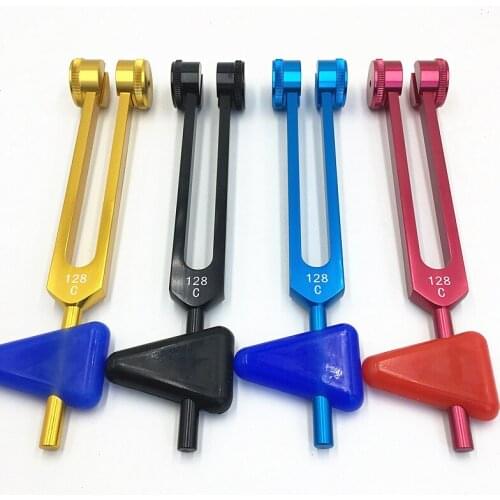Multi Color 128HZ tuning fork C128 neurosonic tuning fork with diagnosis percussion hammer