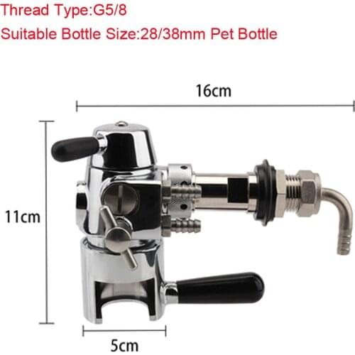 Homebrew Beer Bottle Filler Beer Tap De-Foaming Beer Tap For Remove Foam Beer Bar Accessories Fit For 28/38mm Plastic Bottle