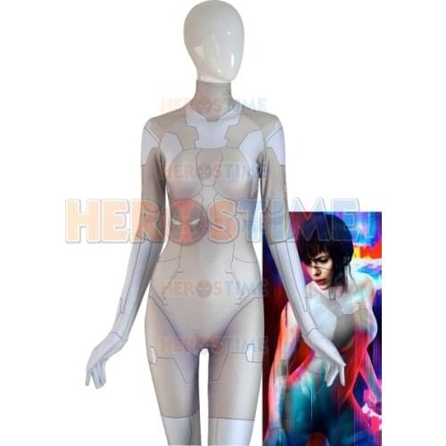 New Movie Ghost In The Shell Major Motoko Kusanagi Costume jumpsuit Adult Women Halloween Cosplay Costumes