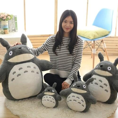 Adorable Totoro Plush Toys Stuffed Soft Kawaii Cartoon Character Animal plush Doll with Lotus Leaf or Teeth Kids Gifts