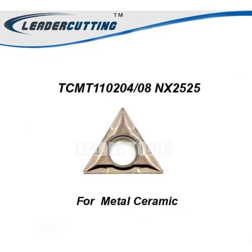 TCMT090204 TCMT110204 TCMT16T304 NX2525 *10pcs Original Turning Carbide Inserts,Cutting Blades for STFCR/STUCR,Metal Ceramic