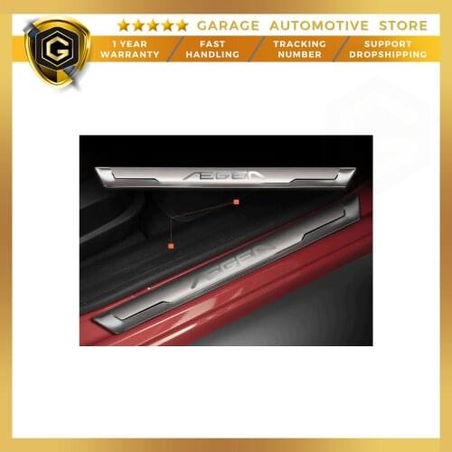 For Fiat Egea Stainless Steel Chrome Front Door Sill 2 Piece 2015 and Above