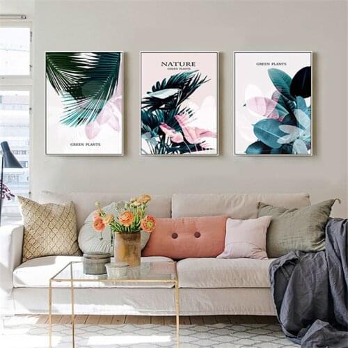 Natural Landscape Green Plant Leaves Photography Canvas Nordic Painting Wall Picture Printing Poster Living Room Home Decoration