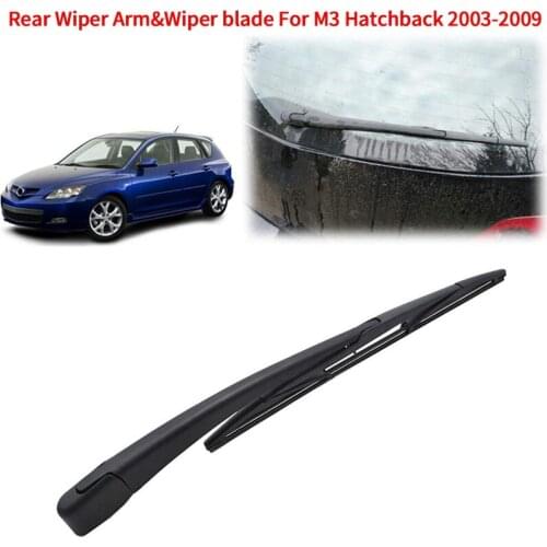 Rear Window Wiper Blade & Windshield Wipers Arm for Mazda 3 BK Hatchback 2003-2009