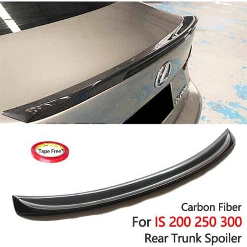 Real Carbon Fiber Dedicated Tail Modified For Lexus IS200 250 300 Rear Trunk Spoilr Ducktail Lip Wing 2006-2012