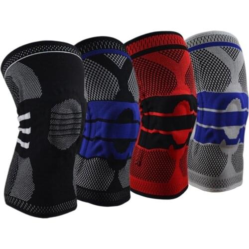 Sports kneepad silica gel spring support basketball kneepad cycling mountaineering running fitness outdoor protection
