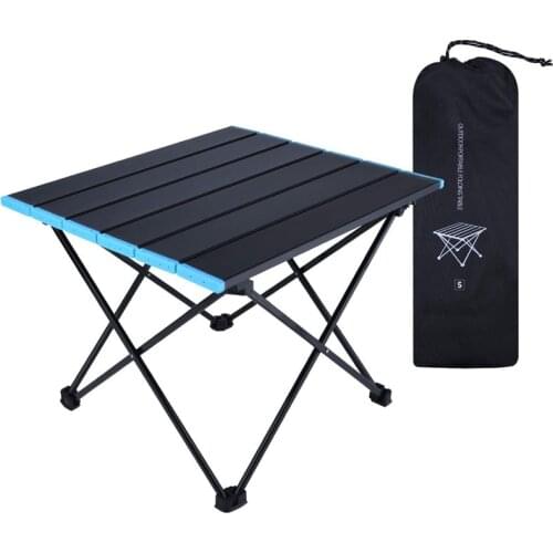 Ultra-Light Aluminum Alloy Folding Table Fishing Barbecue Tables Camping Hiking Desk Traveling Outdoor Picnic Table Furniture