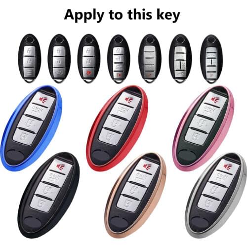 Smart TPU Soft Protective key Case Shell Cover for Nissan 370Z Altima Cube GT-R Infiniti EX35 EX37 QX50 G25 G35 G37 Q40 Q60 QX56