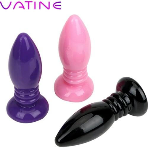 VATINE Prostate Massage Anal Plug Stimulator Butt Plug Skin Feeling Sex Products for Women Men Jelly Sex Toys Masturbator