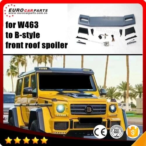 W463 front roof spoiler fit for G-class W463 G500 G550 G55 G63 G65 roof front spoiler PU G500 front roof spoiler