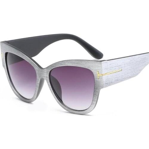 ZXTREE Fashion Cat Eye Sunglasses Women Brand Designer Gradient Colored Big Frame Driving HD Glasses Sun Glasses Men Oculos Z123