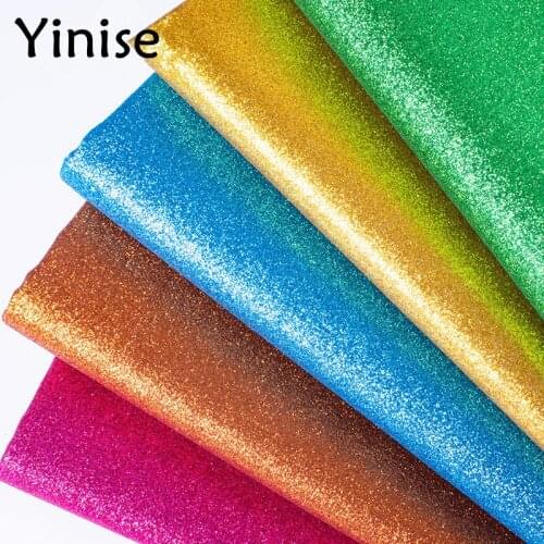 100x138cm Synthetic Leather Fabric Glitter Sequins PU Leather Fabrics Sewing DIY Bags Shoes Faux Artificial Leather Material