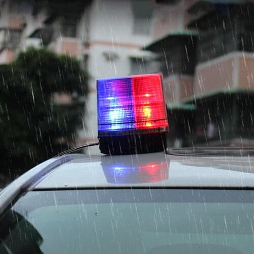 12-24V Amber/blue/red LED Strobe Beacon Light Rooftop Rotating Emergency Warning Truck Tractor Beacon Light Auto Accessories