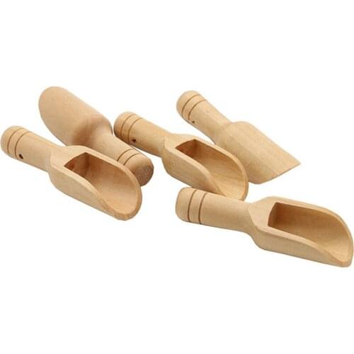 500pcs Mini Wooden Scoops Bath Salt Powder Spoon Bath Shower SPA Tool Bath Salts Candy Laundry Detergent Powder Spoon LX0009