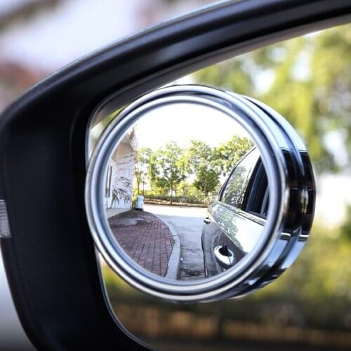 2x Car Wide Angle Adjustable Rotation Round Blind Spot Mirror For Opel Astra H G J zafira Jeep Wrangler Renegade Grand Cherokee