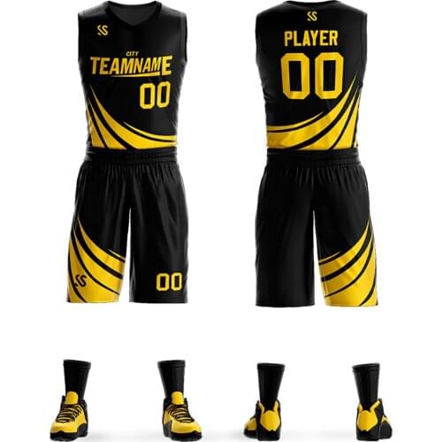 Custom Basketball Jersey Uniform Athletic Jerseys and Shorts Cool Sportswear Tank Top for Adult/Women/Boys for Playing Outdoors