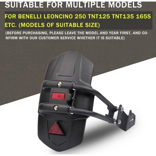For Benelli Leoncino 250 TNT125 2009-2019 TNT 135 2007-2017 165s Motorcycle Rear Fender Fender Mudguard Splash Protector