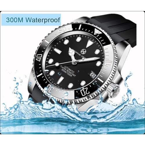 2021 New PAGANI Design Top Brand Men Automatic Mechanical Watches Sapphire Luxury Rubber Waterproof Watch Relogio Masculino