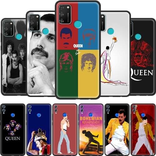 Queen Freddie Mercury Cell Phone Case for Huawei Y7 Y6 Y9 2019 Y6p Honor 9X 20 9A 8X 30i 9S 8S 10 Lite 30 Pro Play 9C Cover