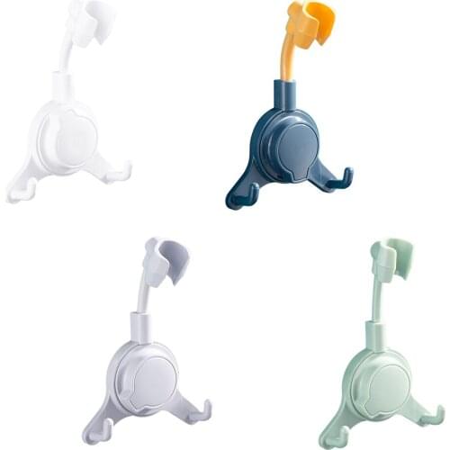 High Quality 1PC Showerhead Holder Plastic Suction Cup Shower Head Bracket 360° Adjustable Bathroom Mount