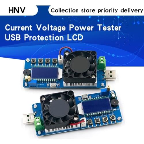 25W 35W 4A/5A Electronic Load Current Voltage Power Tester USB Protection LCD HD Display Adjustable Resistance Unloader