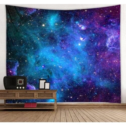 Fantasy starry sky background tapestry digital printing decorative cloth factory direct sales can be customized