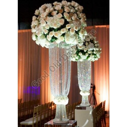 Crystal Wedding Centerpiece Flower Stand Table Decor 10pcs/lot