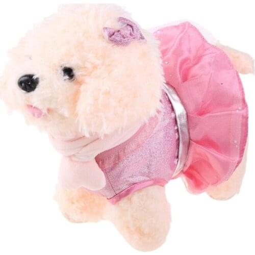 Simulation Music Mechanical Dog Toy, Electric Puppy Plush Sing and Dance Leash Walking Dog Toy for Kids Gift