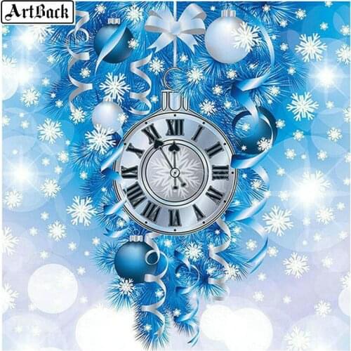 Full square 5d diamond painting Christmas gift sticker round drill mosaic 3d diamond embroidery crafts kit