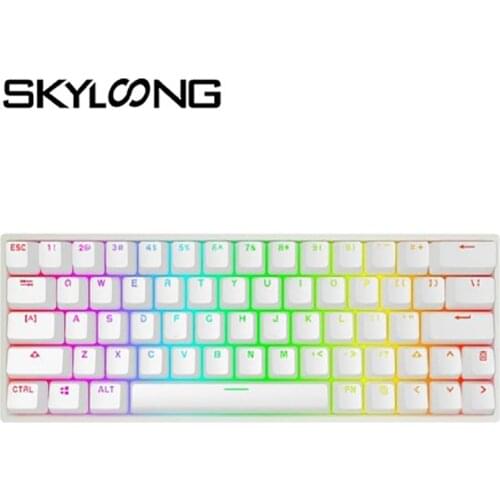 SKYLOONG GK64 Mechanical Keyboard RGB Mini Wired Gaming Keyboard 64Keys For Tablet Laptop Desktop Vario Gaming Keyboard Stickers