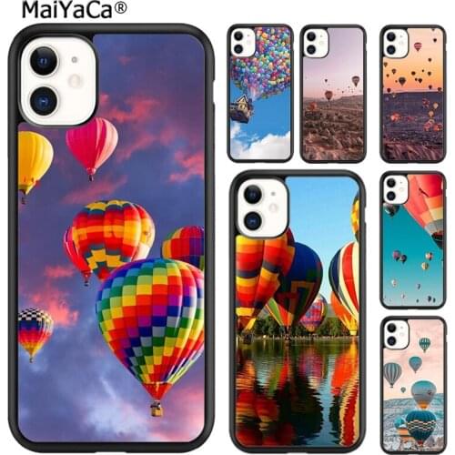 MaiYaCa Hot Air Balloon Art Phone Case Cover For iPhone 5s SE 6 6s 7 8 plus X XR XS 11 12 pro max Samsung Galaxy S8 S9 S10 shell