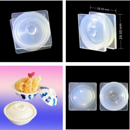 Mini stereoscopic bowl silicone mold resin molds DIY Simulation Bowl jewelry manufacturing process resin molds for jewelry