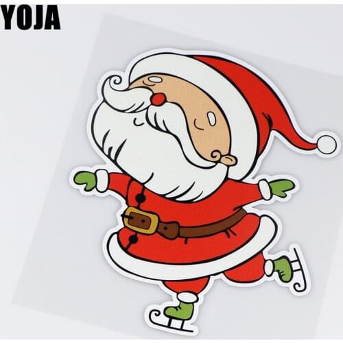 YOJA 13.6X16CM Happy Santa Fashion Car Body Decoration Stickers Accessories ZT4-1014