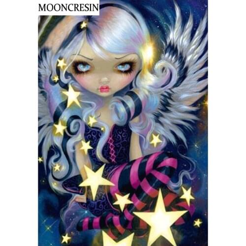 Cartoon Diamond Painting Full Square Alice Fairy Cross Stitch Diy Embroidery Diamond Mosaic Painting Rhinestone Decoration Home