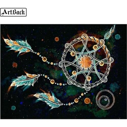 Wind chime landscape icon 5d diamond painting kit full square diamond embroidery 3d round rhinestone mosaic wall sticker