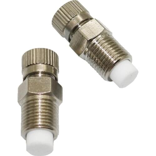 2Pcs 0.1-0.6mm 1/8 Inch High Pressure Fog Misting Nozzle Copper Anti-drip Atomization Colling Sprinklers Garden Irrigation Tool
