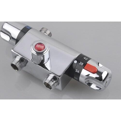 Wall mount shower faucets chrome, Brass thermostatic shower faucet mixer water tap, Shower faucet thermostatic mixer valve