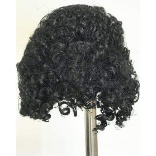 NPK Latest Black Curl Hair Wig Fits 50-58cm Reborn Doll High Fashion Hair Wig For Reborn Baby Doll Head Circumference 42cm