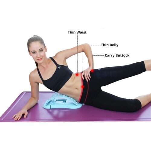 New Body Massager Back Stretcher Massage Magic Lumbar Support Waist Neck Relax Mate Pain Relief Lumbar Disc Herniation