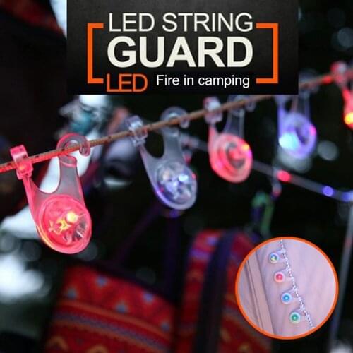 Outdoor Camping Warning Lamp String Rope Guard Lights Waterproof LED Tent Travelling Easy Carrying Portable Parts