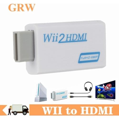 WII to HDMI Converter Full HD 1080P WII to HDMI Wii 2 HDMI Converter 3.5mm Audio for PC HDTV Monitor Display Wii To HDMI Adapter