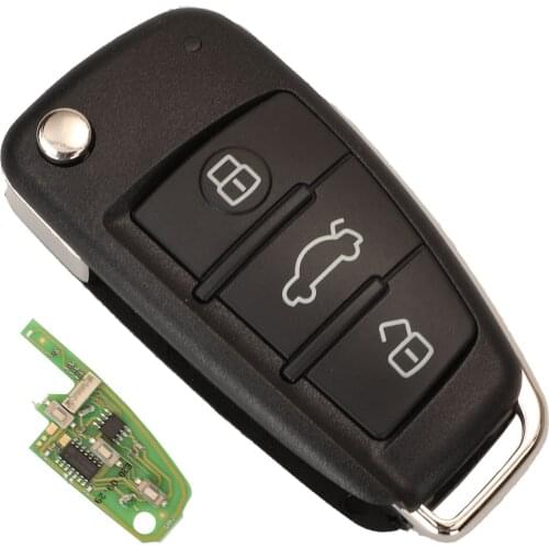 Jingyuqin VVDI Wired Remote Car Key Control For Xhorse VVDI For Audi A6L For VW For Seat For Skoda 3 Buttons Fob XKA600EN
