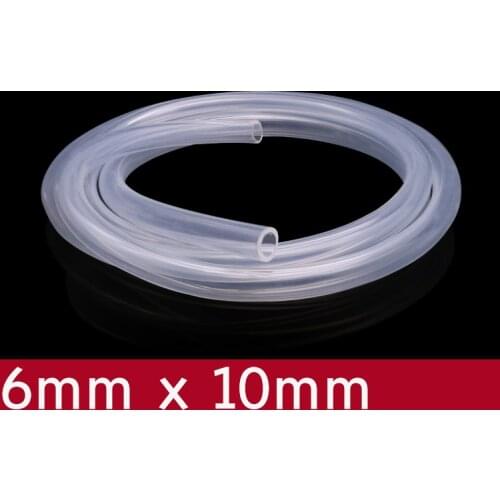 Transparent Flexible Silicone Tube ID 6mm x 10mm OD Food Grade Non-toxic Drink Water Rubber Hose Milk Beer Soft Pipe Connect